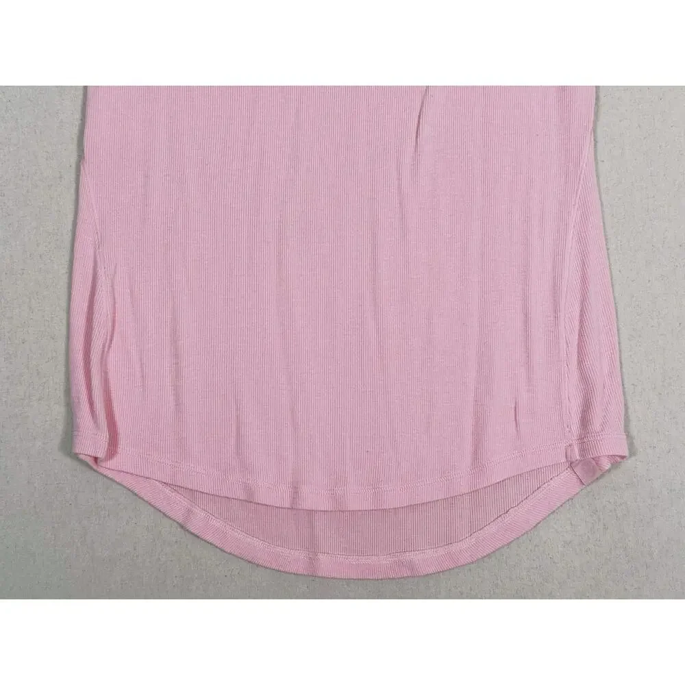 Lululemon Hold Tight Short Sleeve Shirt Size 2 Pink Peony Lounge Comfort Minimal